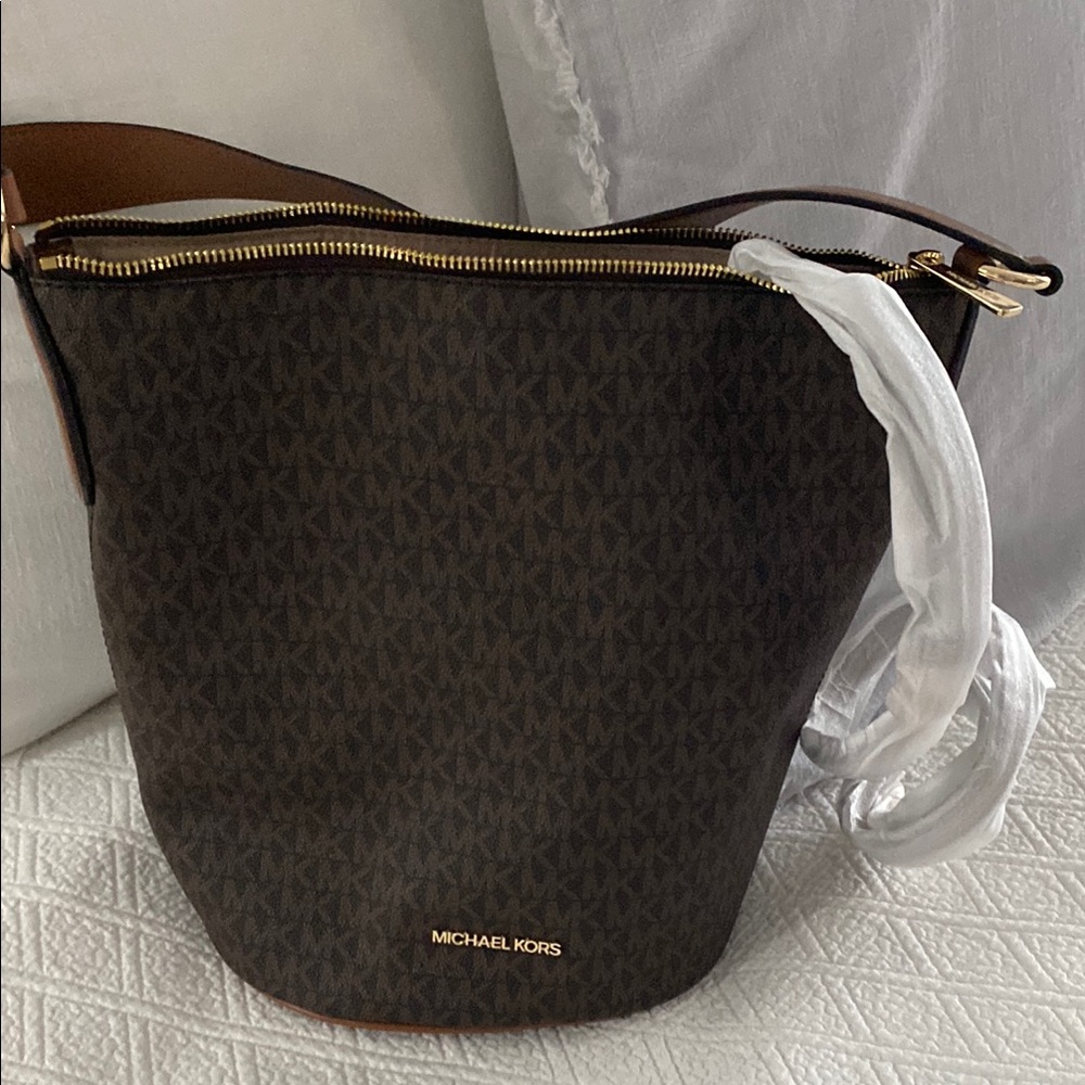 Michael Kors Brown Bucket Bag